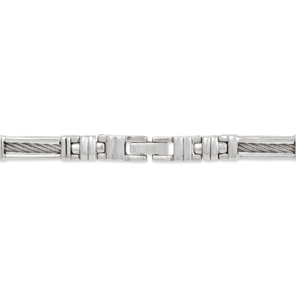 Bracelet Julien Acier Blanc - Bracelets Homme | Histoire d’Or