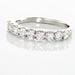 Demi Alliance Eloise Platine Blanc Diamant - Alliances Femme | Histoire d’Or