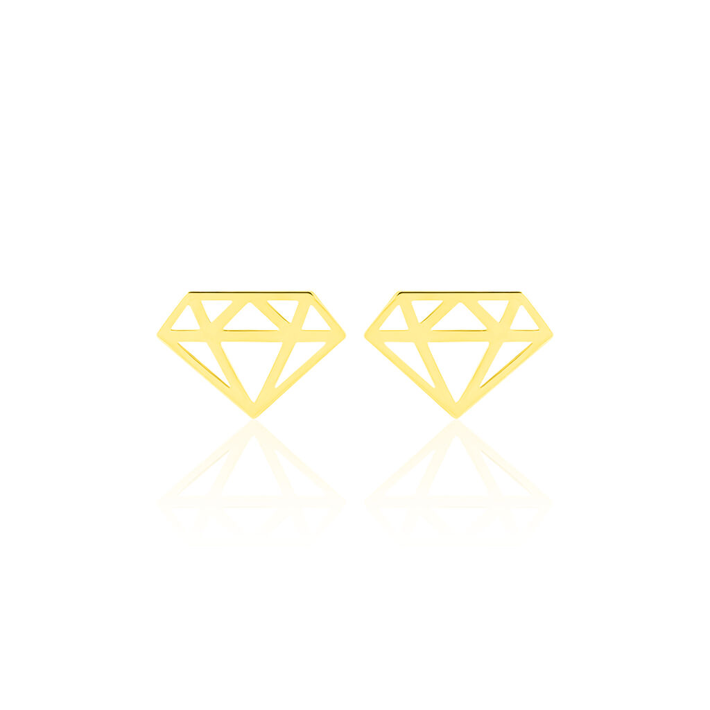 Boucles D'oreilles Puces Kais Or Jaune - Clous d'oreilles Femme | Histoire d’Or