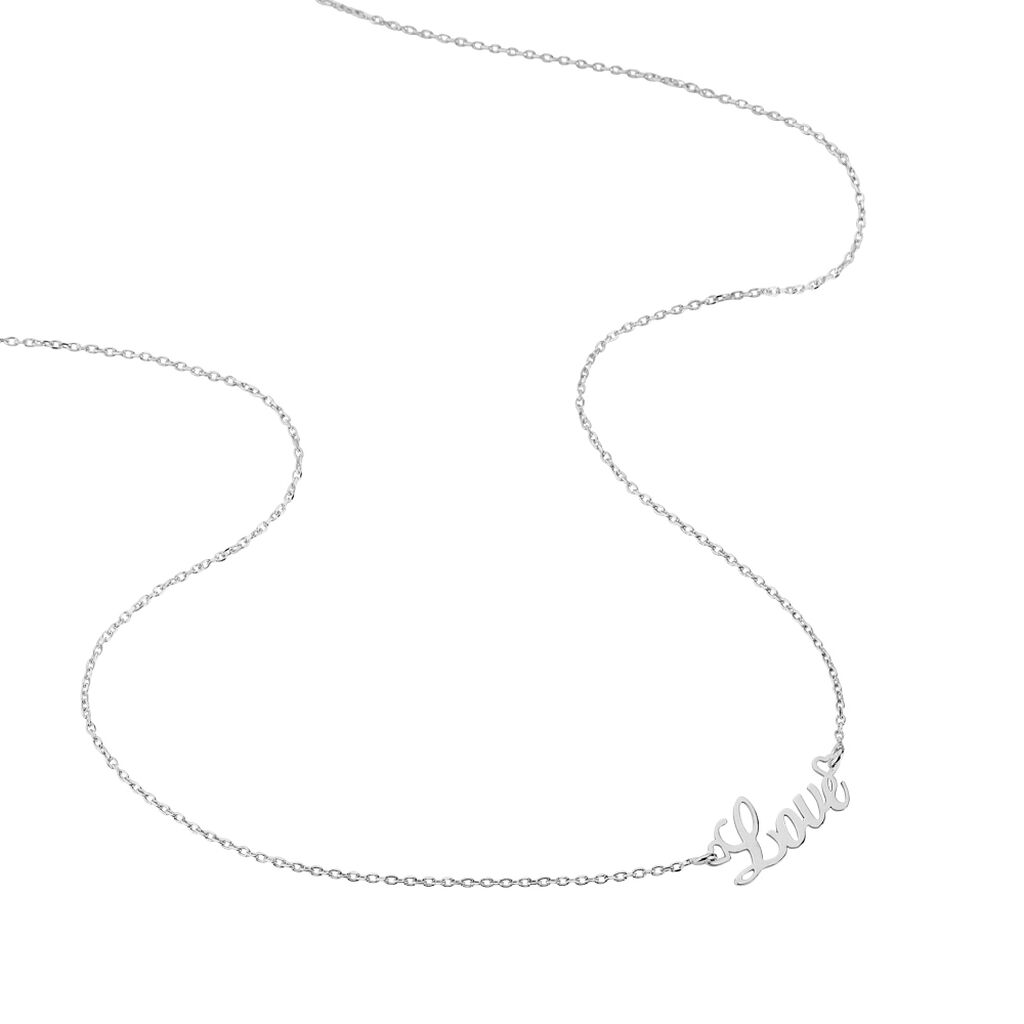 Collier Yuki Argent Blanc - Colliers fantaisie Femme | Histoire d&rsquo;Or
