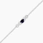 Bracelet Oceania Or Blanc Saphir Et Diamant - Bracelets Pierre Femme | Histoire d&rsquo;Or