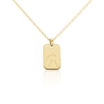 Collier Plaqu&eacute; Or Quintien - Colliers Zodiaque Homme | Histoire d&rsquo;Or