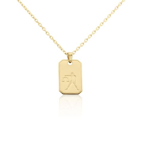 Collier Plaqu&eacute; Or Quintien - Colliers Zodiaque Homme | Histoire d&rsquo;Or