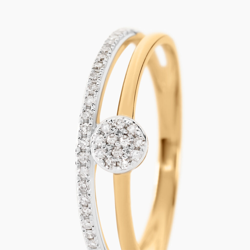 Bague Maellys Or Jaune Diamant - Bagues solitaires Femme | Histoire d’Or
