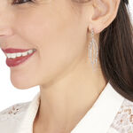 Boucles D'oreilles Pendantes Shiny Argent Blanc - Boucles d'oreilles fantaisie Femme | Histoire d&rsquo;Or