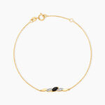 Bracelet Pr&eacute;cieux P&eacute;tales Or Jaune Saphir Et Diamants - Bracelets Femme | Histoire d&rsquo;Or