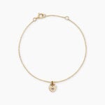 Bracelet Mi Or Jaune Oxyde De Zirconium - Bracelets Femme | Histoire d&rsquo;Or