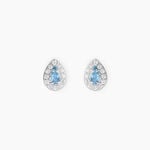 Boucles D'oreilles Puces Argent Blanc Tania Oxydes De Zirconium - Boucles d'oreilles fantaisie Femme | Histoire d&rsquo;Or