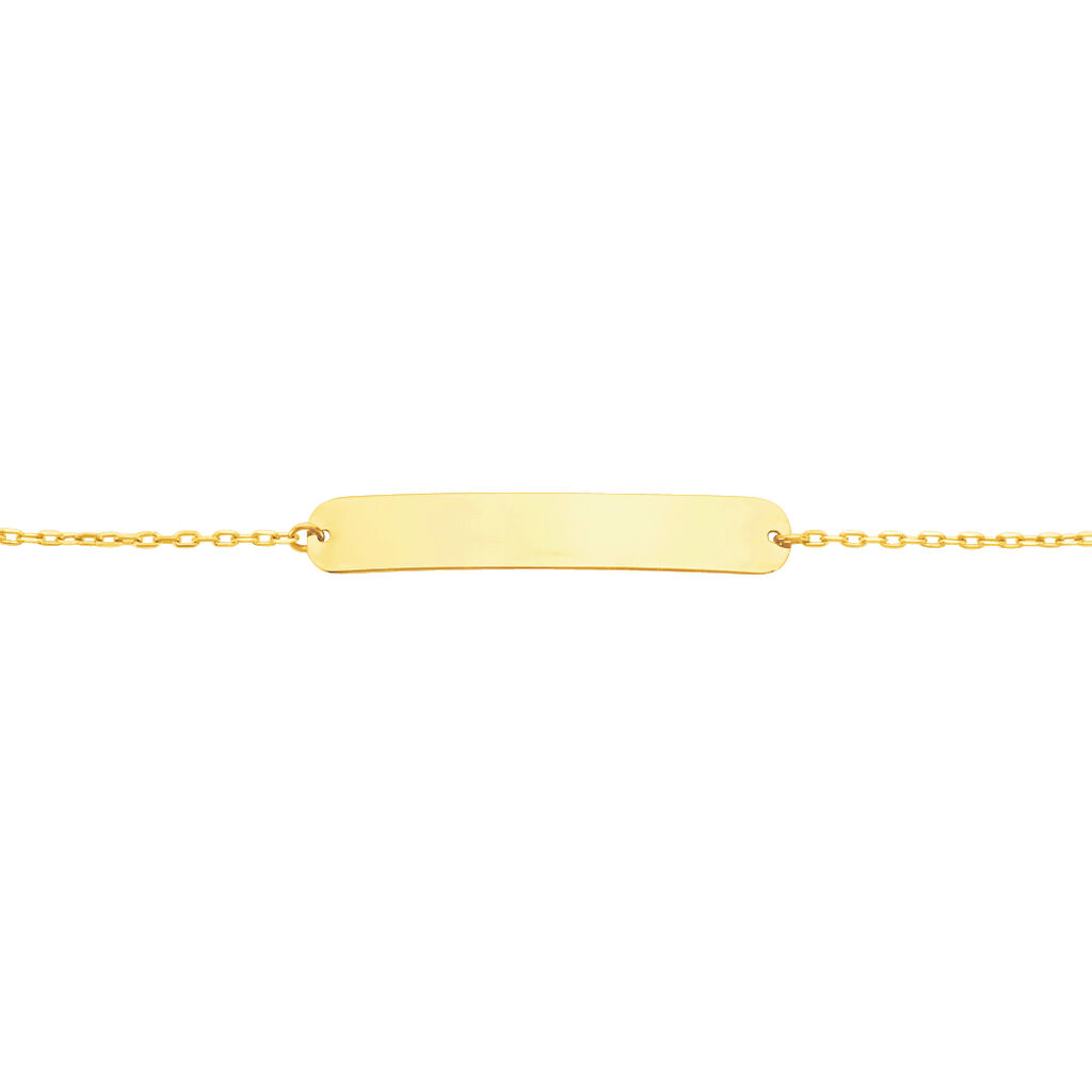 Bracelet Identit&eacute; Peronille Or Jaune - Gourmettes Femme | Histoire d&rsquo;Or