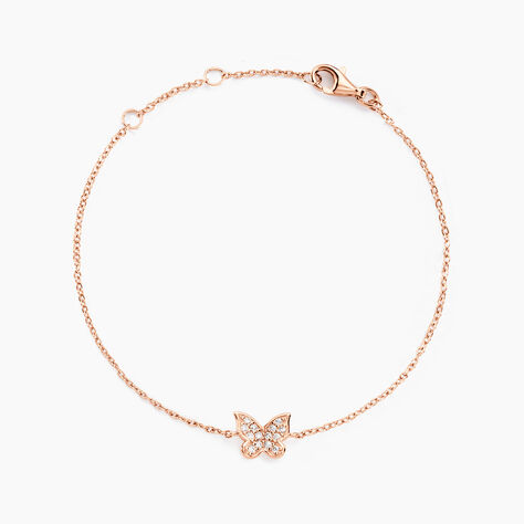 Bracelet Anne-lise Argent Rose Oxyde De Zirconium - Bracelets Femme | Histoire d’Or