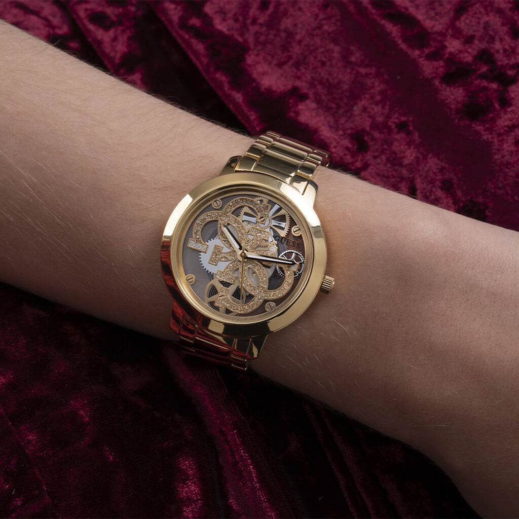 Montre Guess Quattro Clear Doré - Montres Femme | Histoire d’Or