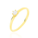 Bague Solitaire Shannel Or Jaune Diamant - Bagues solitaires Femme | Histoire d&rsquo;Or
