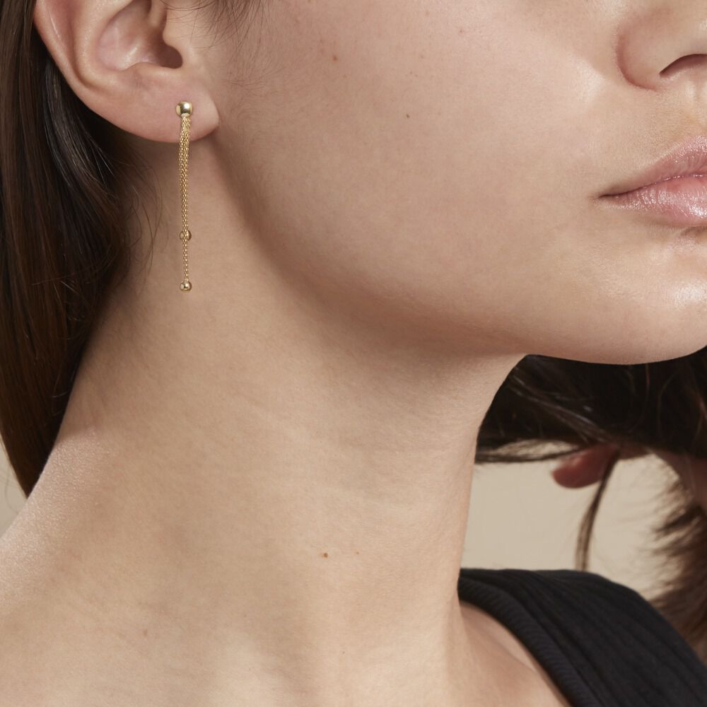Boucles D'oreilles Opale éthiopienne En Or Jaune Sur Argent 925 - Dos à Levier - Fait Main