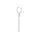 Créole Unitaire Lehi Argent Blanc - Boucles d'oreilles créoles Homme | Histoire d’Or