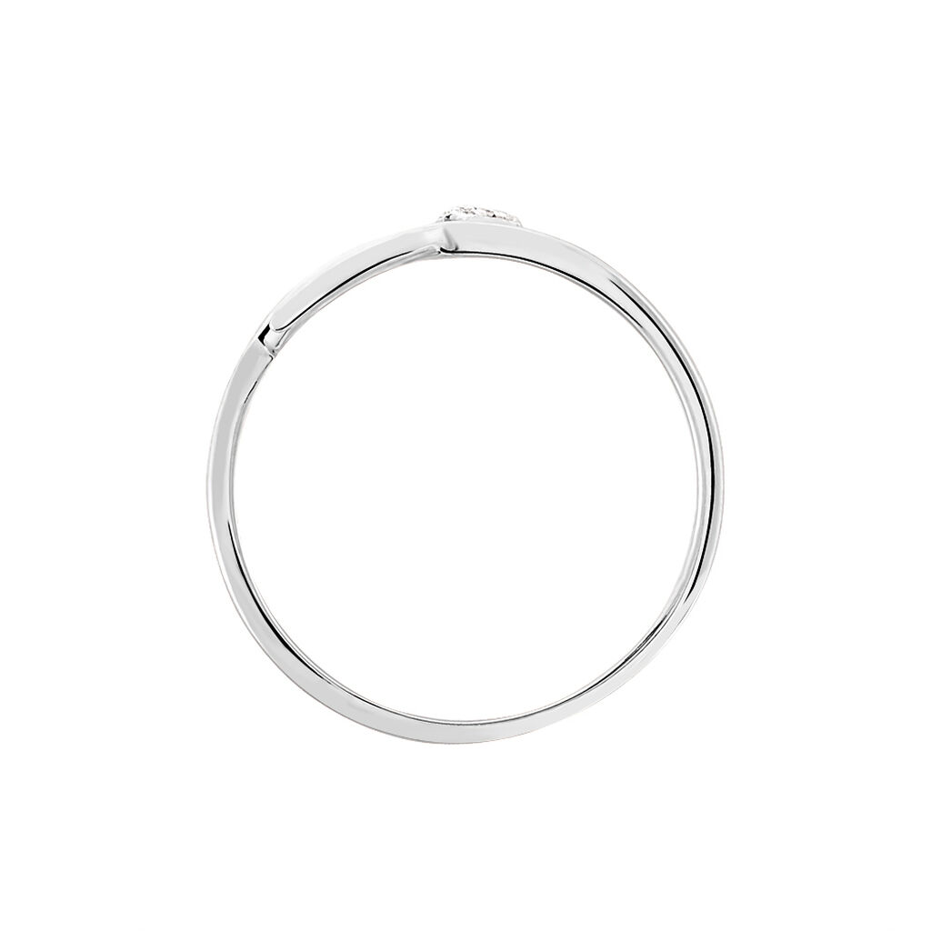 Bague Fleche Or Blanc Diamant - Bagues avec pierre Femme | Histoire d’Or