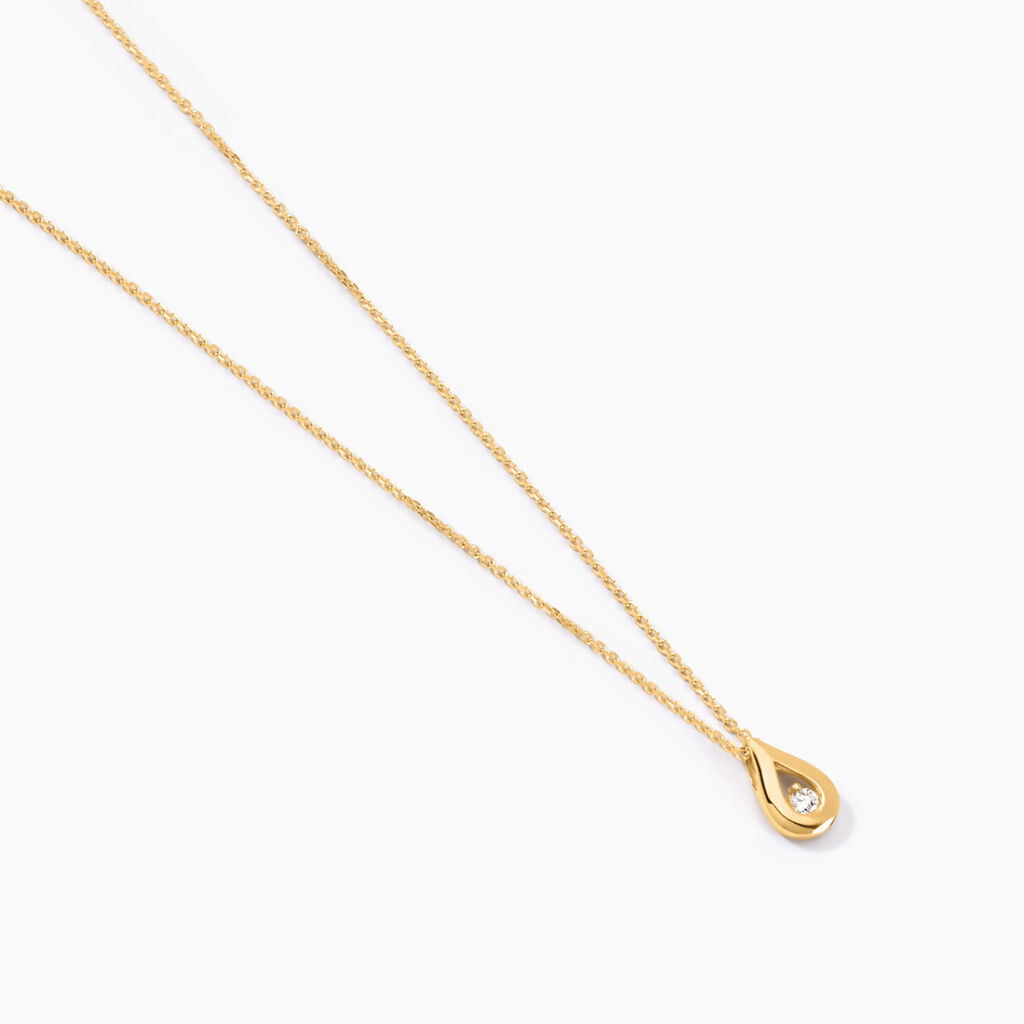 Collier Purete Or Jaune Diamant - Colliers Femme | Histoire d’Or