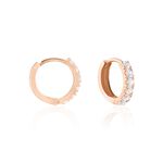 Cr&eacute;oles Or Rose Andgelina Oxyde - Boucles d'oreilles cr&eacute;oles Femme | Histoire d&rsquo;Or