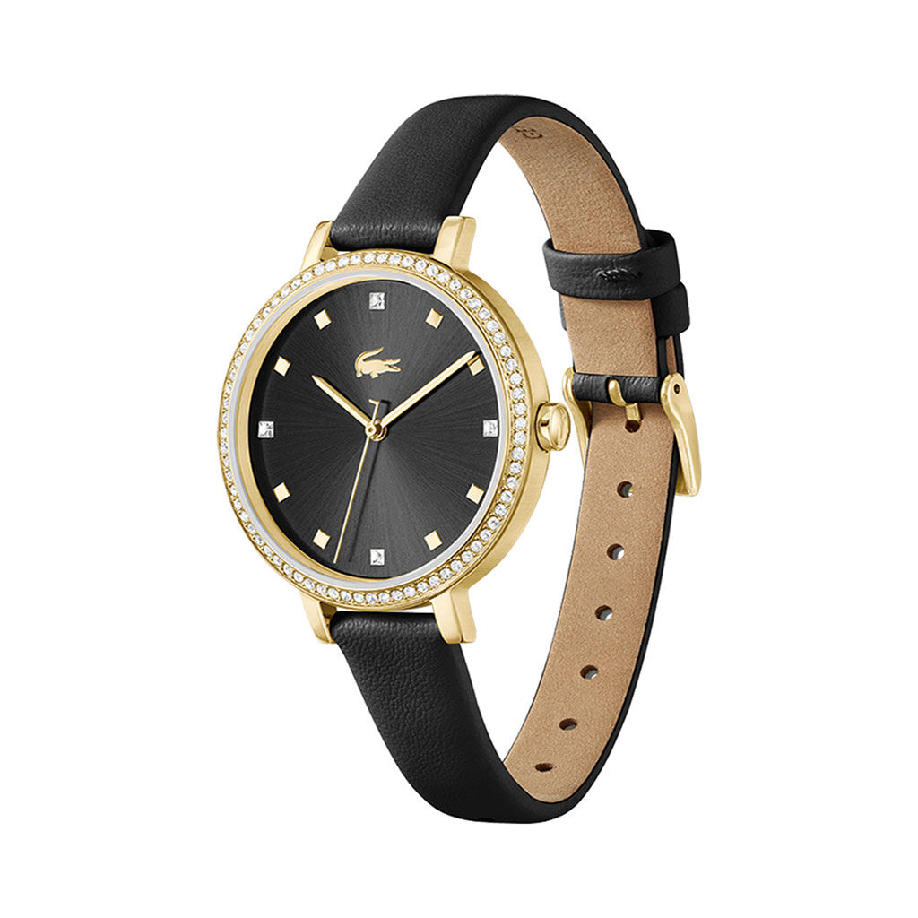 Montre Lacoste Riga Noir - Montres Femme | Histoire d&rsquo;Or