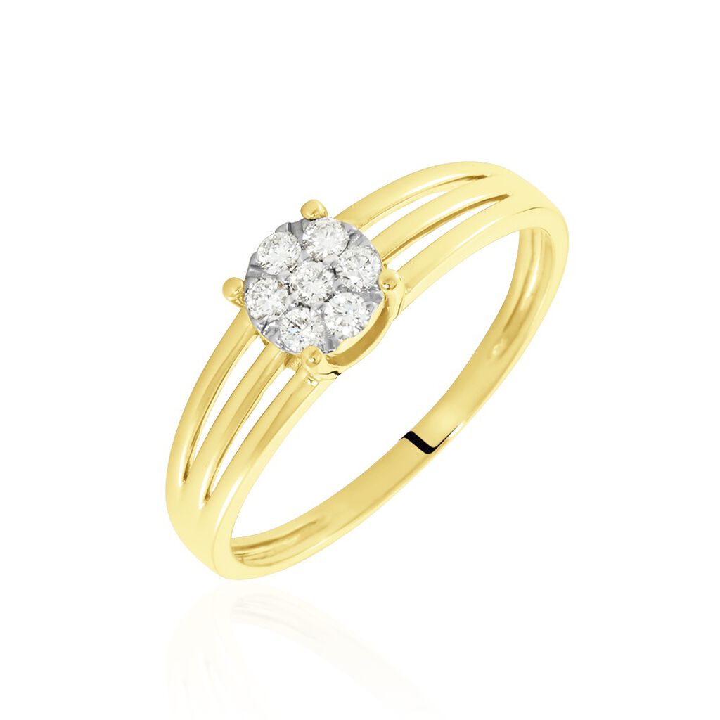 Bague Or Jaune Isadore Diamants - Bijoux Femme | Histoire d&rsquo;Or