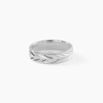 Alliance Epi Ruban Plat Or Blanc - Alliances Unisex | Histoire d&rsquo;Or