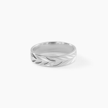 Alliance Epi Ruban Plat Or Blanc