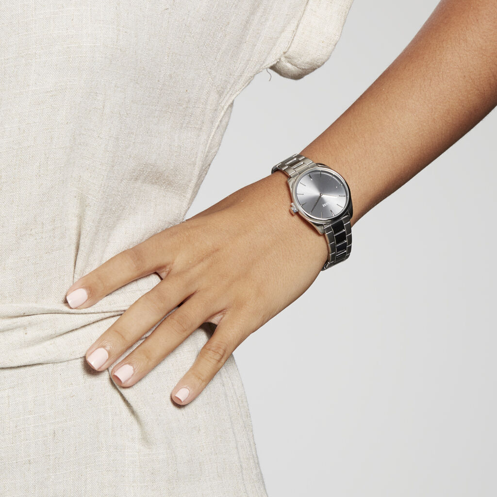 Montre Cluse Feroce Petite Acier Blanc - Montres Femme | Histoire d’Or