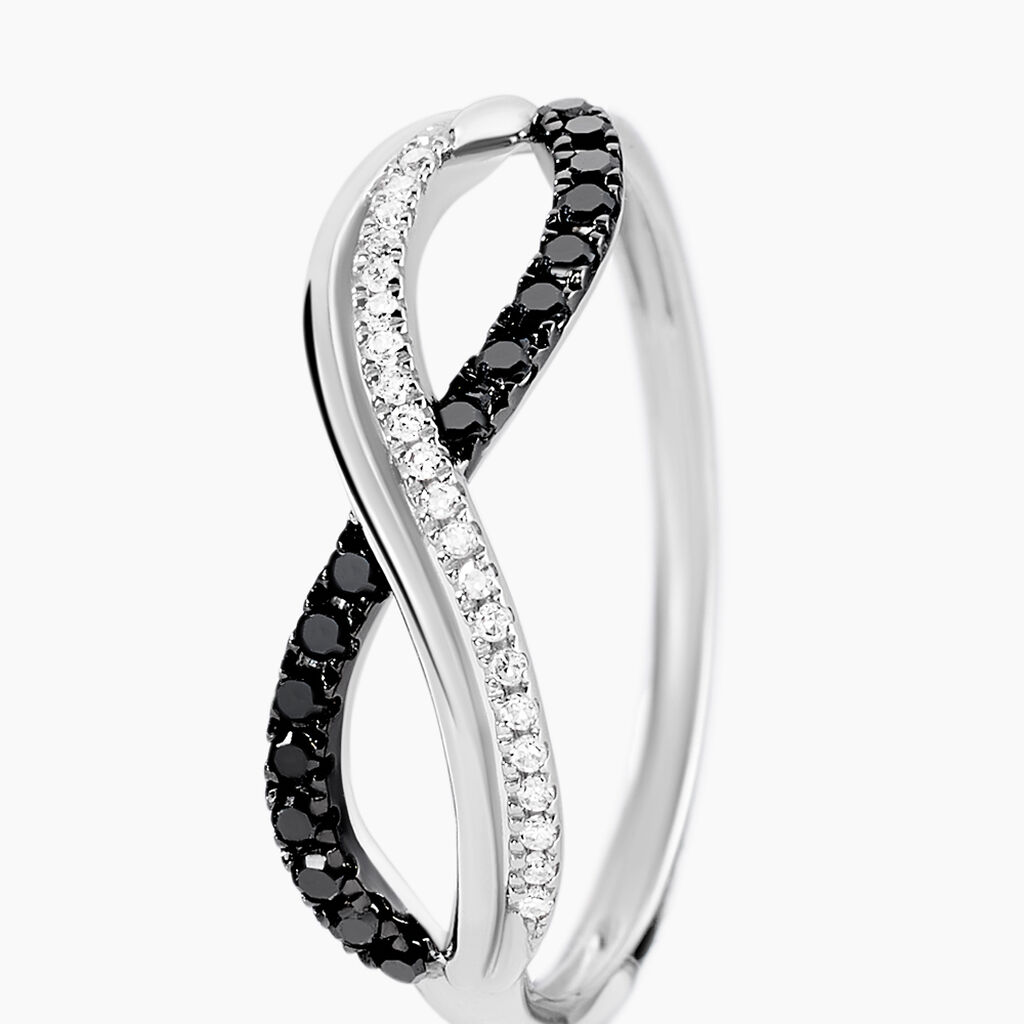 Bague Rejane Or Blanc Diamant - Bagues avec pierre Femme | Histoire d’Or