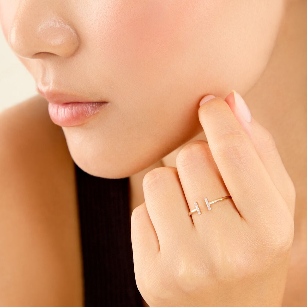 Bague Aphrodisia Or Jaune Diamant - Bagues pierres pr&eacute;cieuses  | Histoire d&rsquo;Or