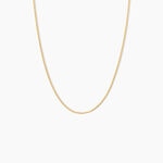 Chaine Ixia Maille Gourmette Diam Argent Dor&eacute; A L'Or 750/1000 - Chaines Unisex | Histoire d&rsquo;Or