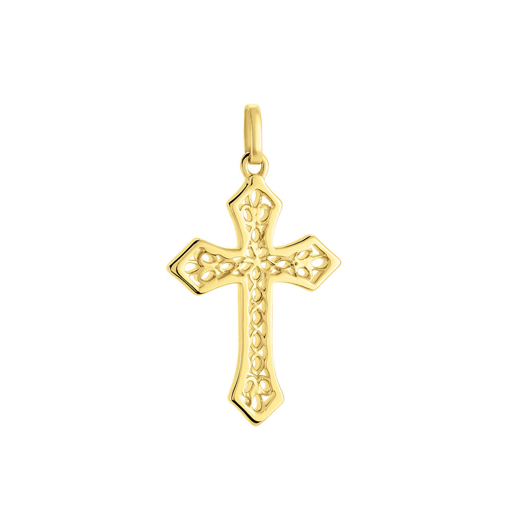 Pendentif Cyriacus Or Jaune - Pendentifs Baptême Famille | Histoire d’Or