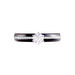 Bague Solitaire Ceramik Design Argent  Oxyde De Zirconium Et Céramique - Bagues solitaires Femme | Histoire d’Or