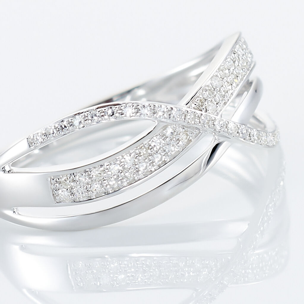 Bague Emilie Or Blanc Diamant - Bagues avec pierre Femme | Histoire d&rsquo;Or