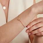 Bracelet Abelha Plaqu&eacute; Or Jaune Oxyde De Zirconium - Bracelets Femme | Histoire d&rsquo;Or