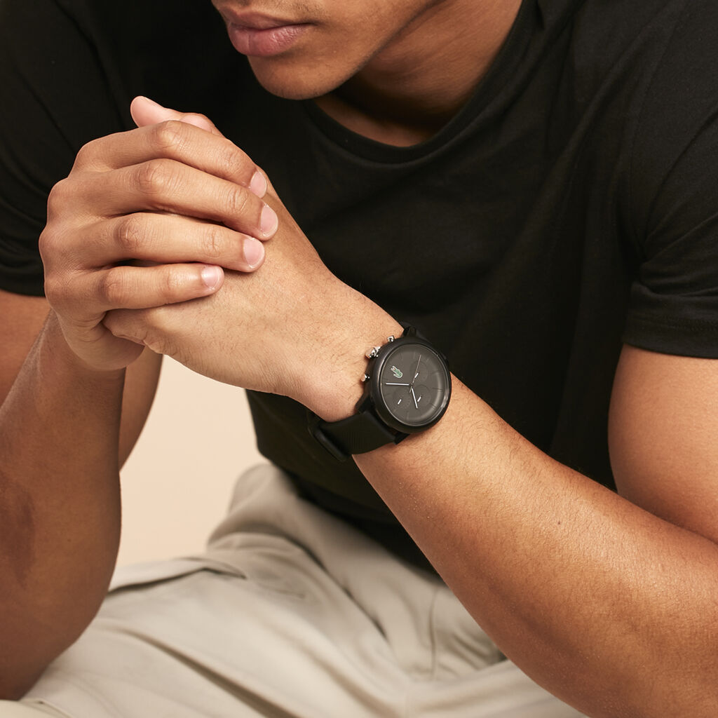 Montre Lacoste .12.12 Chrono Noir - Montres Homme | Histoire d’Or