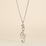 Pendentif Pio Argent Blanc - Pendentifs Famille | Histoire d&rsquo;Or