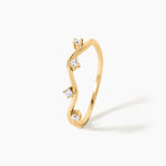 Bracelet Prescilla Argent Dor&eacute; A L'Or 750/1000 Oxyde De Zirconium - Bagues avec pierre Femme | Histoire d&rsquo;Or