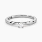Bague Solitaire Iris Or Blanc Diamant - Bagues solitaires Femme | Histoire d&rsquo;Or