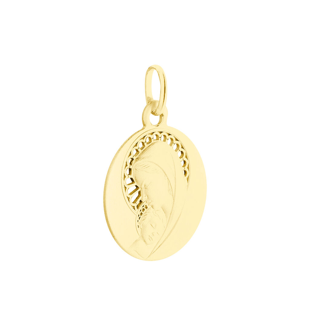 Pendentif Marie Or Jaune - Pendentifs Baptême Famille | Histoire d’Or