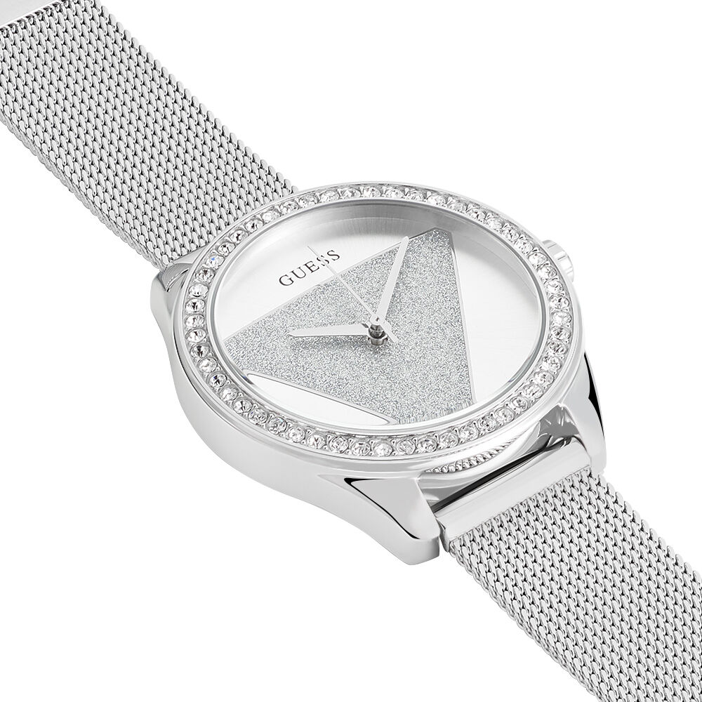 Montres tendances Acier Boucle déployante simple Milanais Strass Ronde  Blanc Ronde - HIMFBQF0M70 • Histoire d'Or