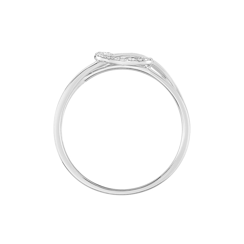 Bague Malinda Or Blanc Diamant - Bagues avec pierre Femme | Histoire d’Or
