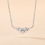 Collier Amissa Argent Blanc Oxyde De Zirconium - Colliers fantaisie Femme | Histoire d&rsquo;Or