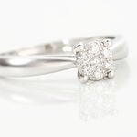 Bague Solitaire Artemis Or Blanc Diamant - Bagues solitaires Femme | Histoire d&rsquo;Or