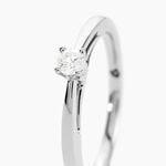 Bague Solitaire Iris Or Blanc Diamant - Bagues solitaires Femme | Histoire d&rsquo;Or
