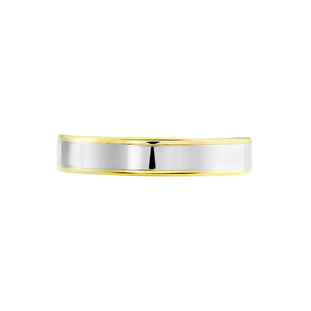 Alliance Hevan Ruban Or Bicolore - Alliances Unisex | Histoire d&rsquo;Or