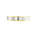 Alliance Hevan Ruban Or Bicolore - Alliances Unisex | Histoire d&rsquo;Or