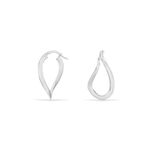 Cr&eacute;oles Argent Blanc Olivia - Boucles d'oreilles cr&eacute;oles Femme | Histoire d&rsquo;Or