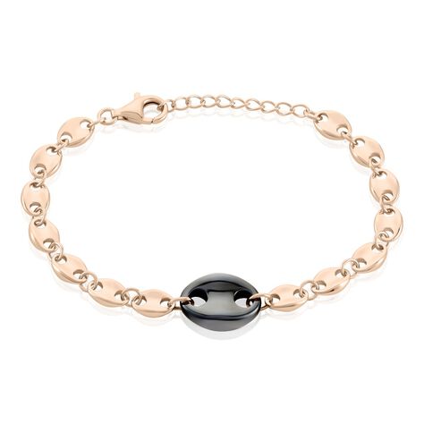 Bracelet Ashoka Argent Rose Céramique - Bracelets Femme | Histoire d’Or