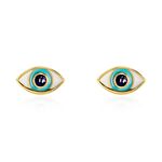 Boucles D'oreilles Puces Look At Me Or Jaune - Clous d'oreilles Femme | Histoire d&rsquo;Or