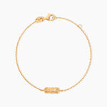 Bracelet Manua Plaqu&eacute; Or Jaune Oxyde De Zirconium - Bracelets Femme | Histoire d&rsquo;Or