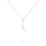 Collier Madli Or Bicolore Topaze - Colliers Femme | Histoire d&rsquo;Or